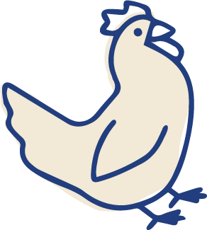Chicken illustration for Chutoro Pets Chicken Bites freeze dried treats